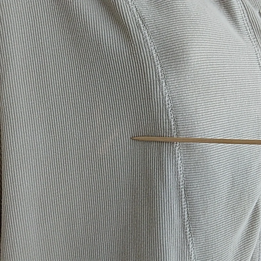 Free People Ribbed Henley Top Long Sleeve  Oversized Layer Medium - Picture 8 of 8